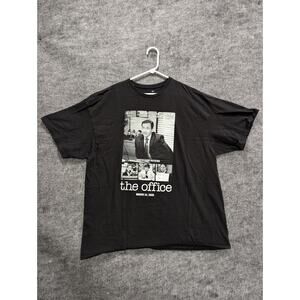 Mens The Office Michael Scott Short Sleeve T-Shirt Black Jim Pam Dwight Size XXL